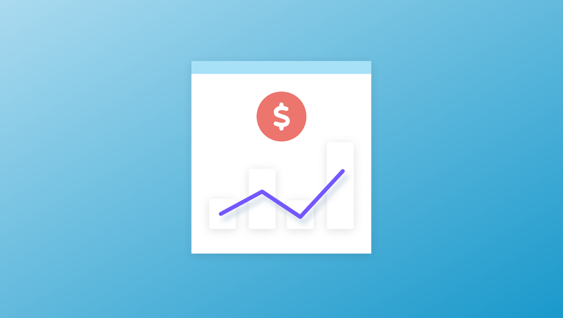 illustration of dollar sign above a bar chart - 8 Tips To Maximize Your Financial Aid Opportunity