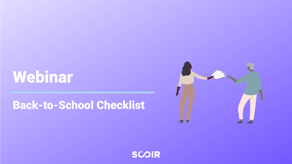 Back to School Scoir Checklist