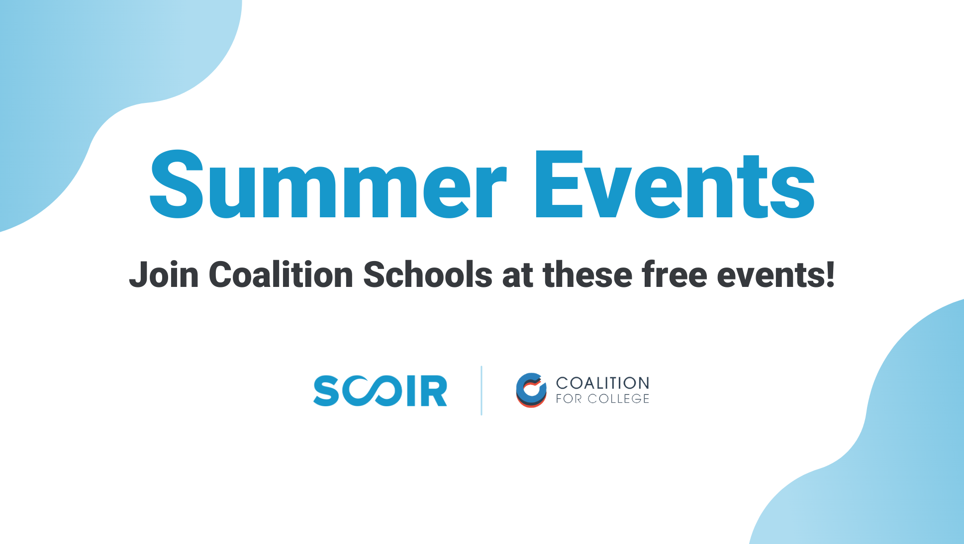 Explore Coalition's Summer Events for Students