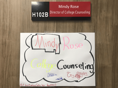 Mindy Rose Office Door