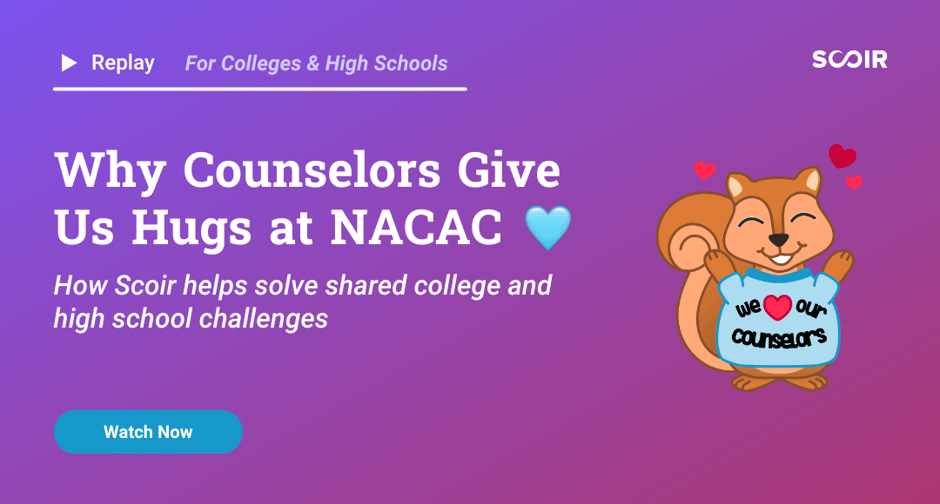 REPLAY - Why Counselors Give Us Hugs at NACAC - Email Banner