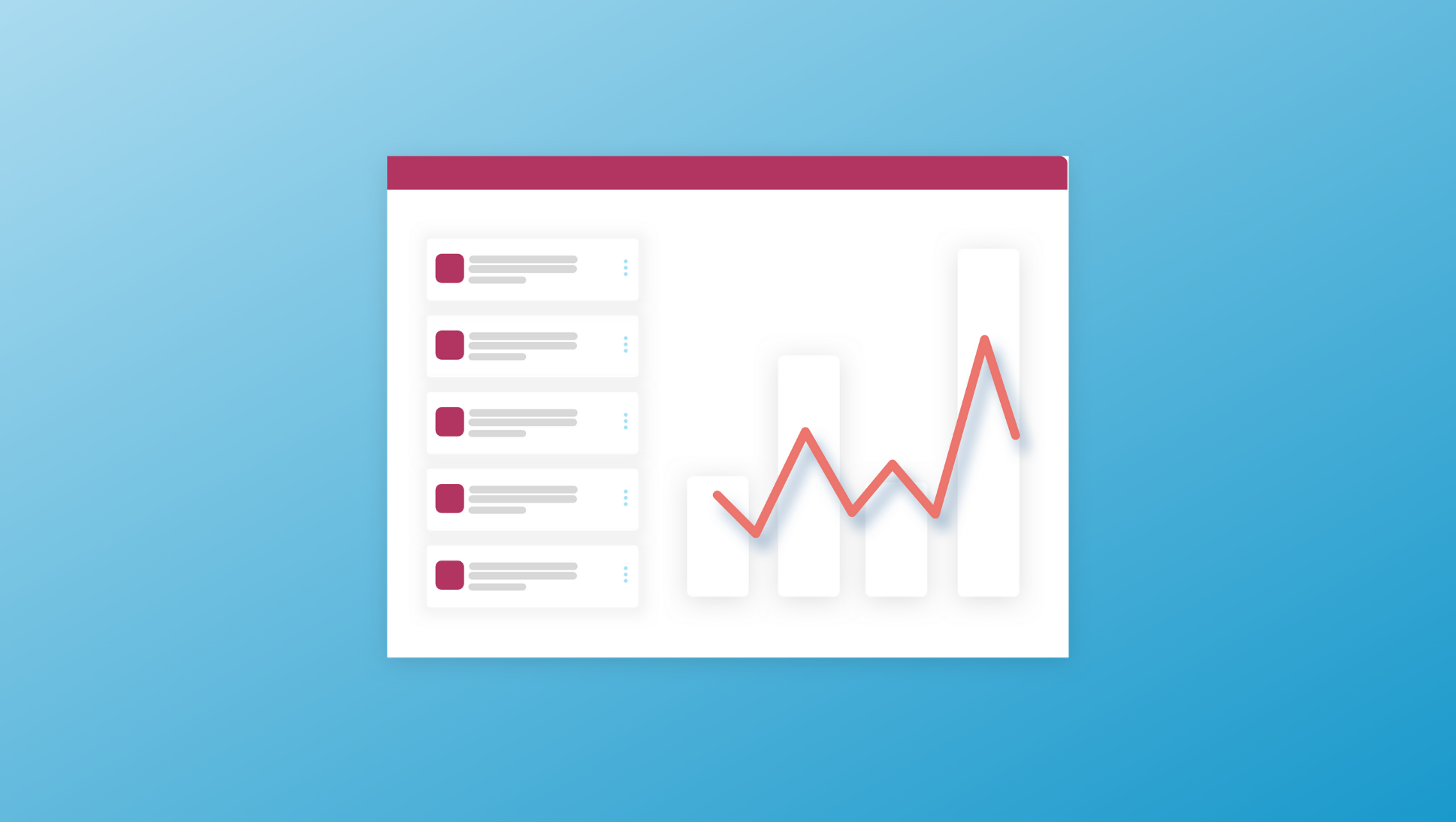 illustration of bar chart graphic with content blocks on the lefthand side - Why You Should Take College Rankings With a Dose of Cynicism