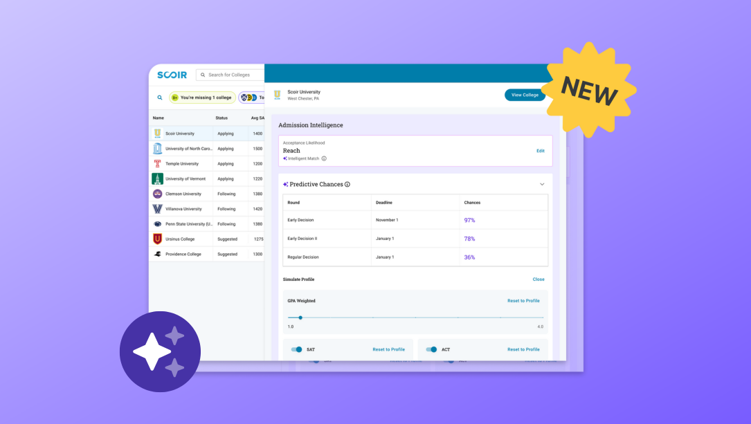 For Counselors: Introducing Admission Intelligence (Scoir AI)